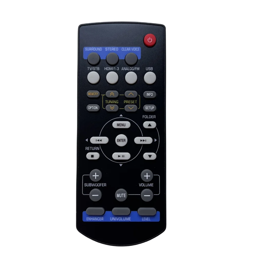 Nuovo Telecomando Fitfor Yamaha Soundbar Yht-S401 Yht-S401Bl Sr-301 Ns-Br301 Yhts401 Muslimex Sr301 Nsbr301
