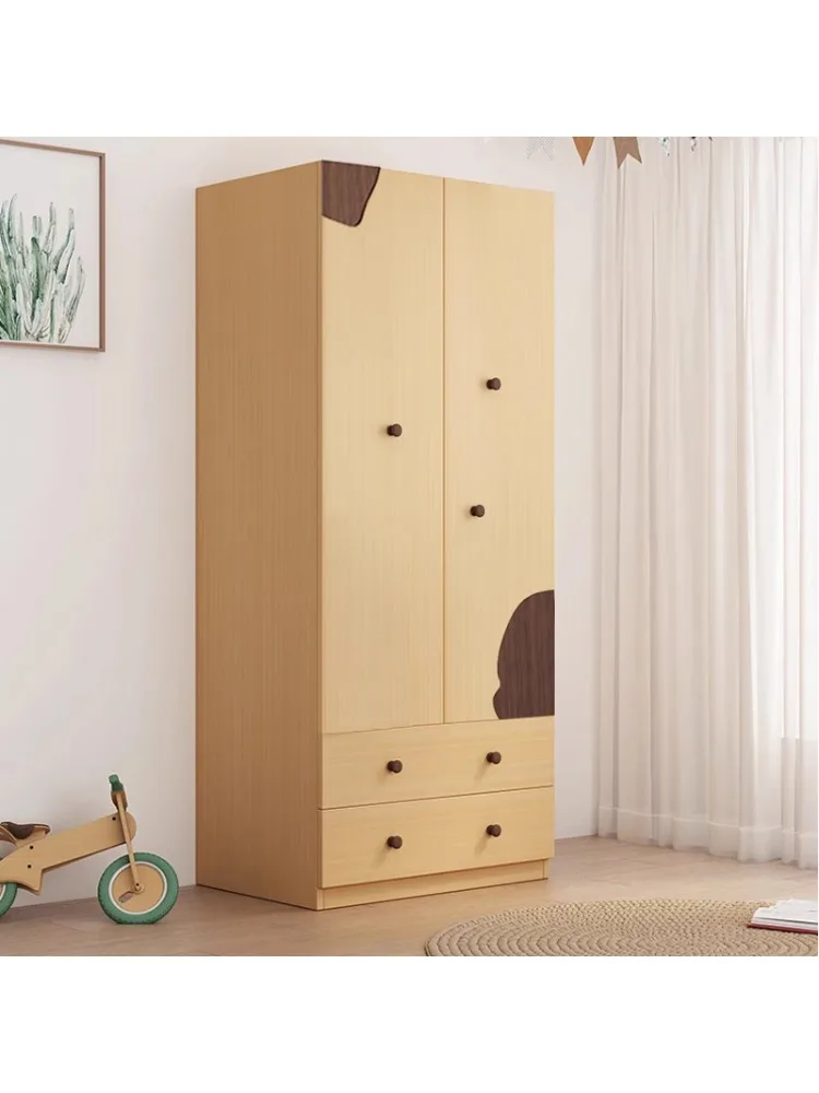 1Nordic modern wardrobe children's wardrobe small apartment children's room storage