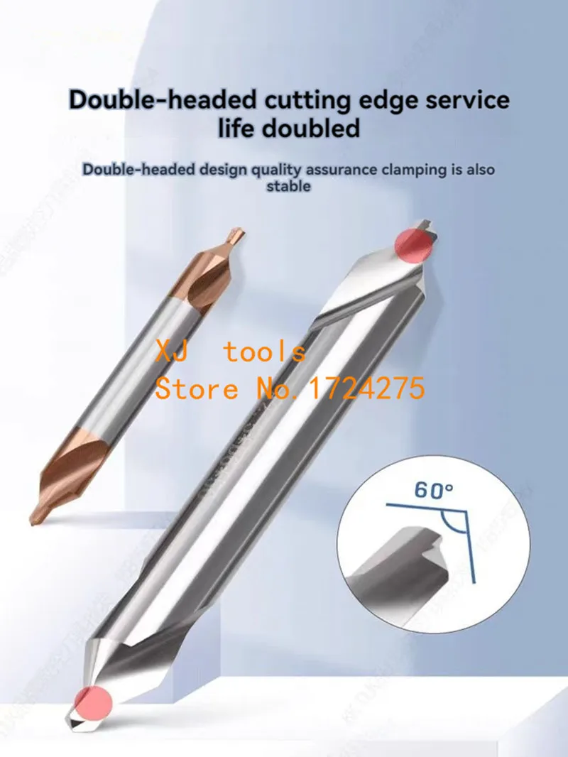 HRC60 Carbide Center Drill A-Type 1.0mm~6.0mm 60 Degrees Center Drills Countersinks Bit,Locating Center Hole tool,Cutting tools