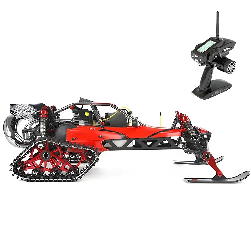 

BAHA450AS Professional Track Type Aluminum Alloy 45CC RTR CNC Metal Sled Tracks 1 5 Petrol Nitro Gas RC Snow Buggy Baja Truck