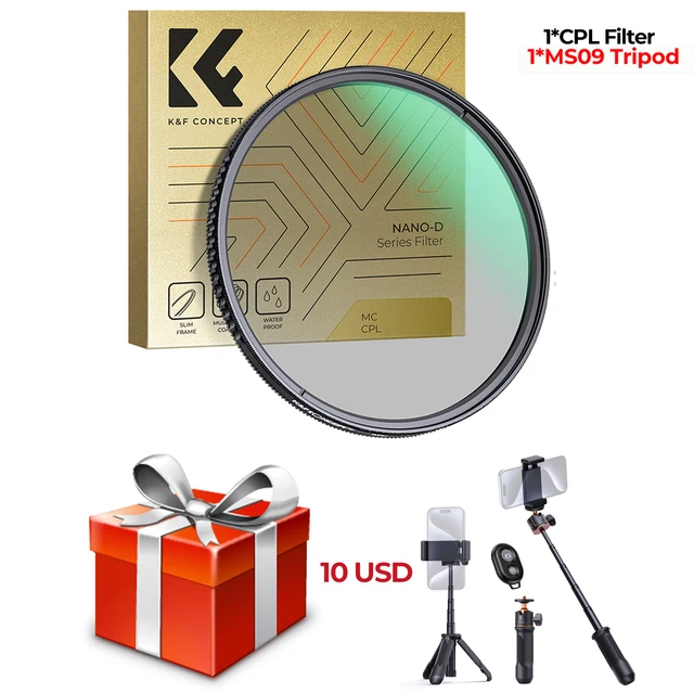 Filtro Polarizzatore CPL 55 Mm, Minimizza I Riflessi, Migliora