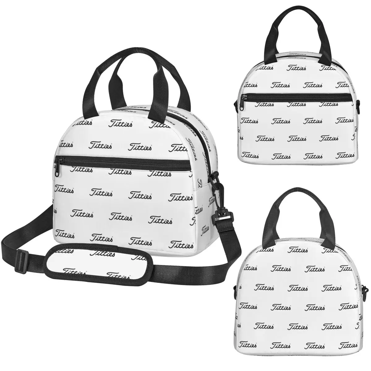 Titties 골프공 어린이용 절연 도시락 가방 학교 쿨러 열 상자 토트 휴대용..