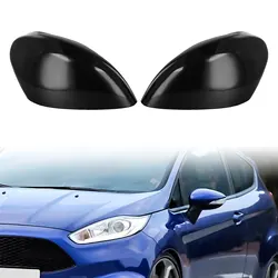 Sleek Gloss Black Wing Mirror Covers - Set of 2, Professional Installation Advised (A)