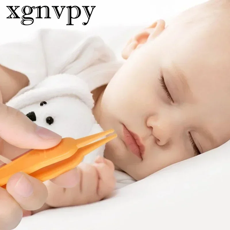 Nose cleaning tweezers baby clamp nasal boo newborn baby child plastic ABS nostril cleaner safety round toe clip