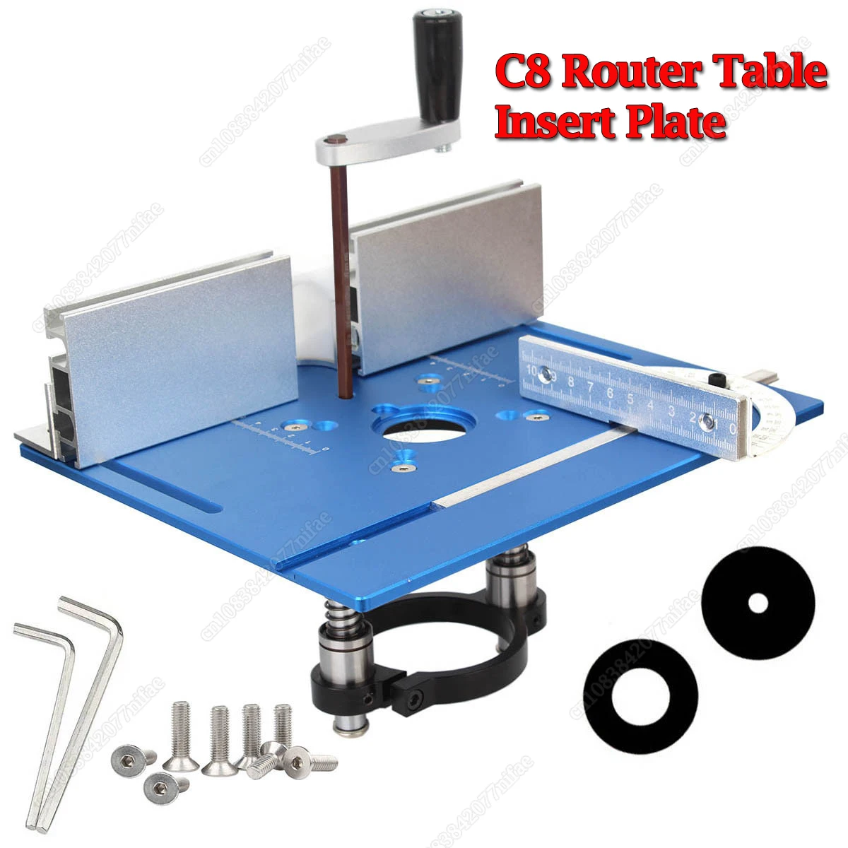 

C8 Engraving Machine Inverted Plate Set Aluminum Alloy Milling Surface Plate with Backrest Push Ruler Woodworking Accessory