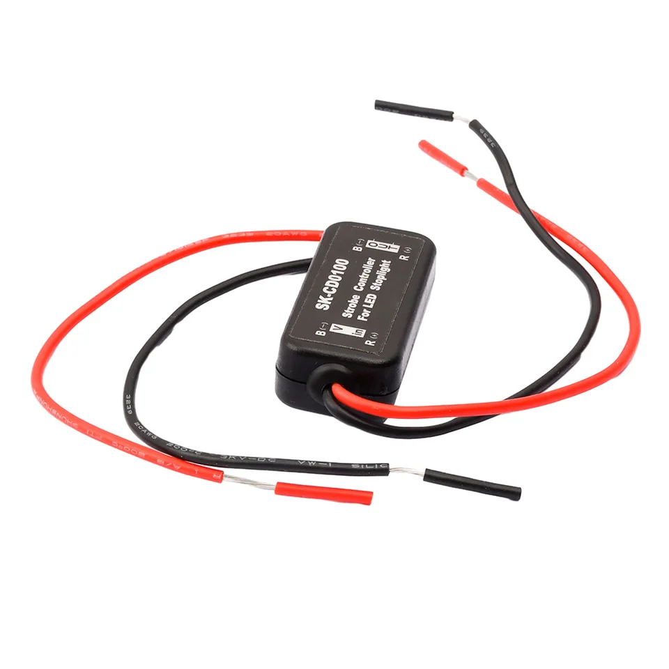4pcs 6LED Voiture Flash Avant LED Flash Avertisseur 12 Modes de