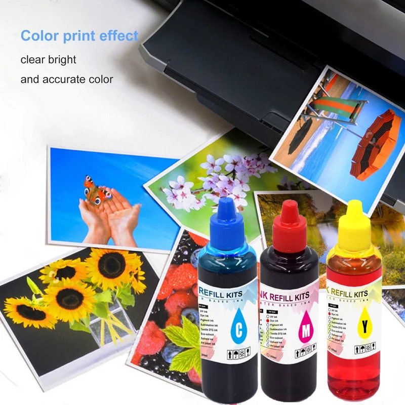 Dye Ink Refill T604XL 604XL Refill Dye ink For Epson XP-2200 XP-2205 XP-3200 XP-3205 XP-4200 XP-4205 WF-2910 WF-2930 WF-2935 WF-2950 Printer