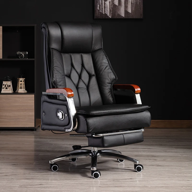 Computer Leather Office Chair Ergonomic Bedroom Gaming Recliner Living Room Chairs Armchair Sillas Gamer Luxury Furnitures