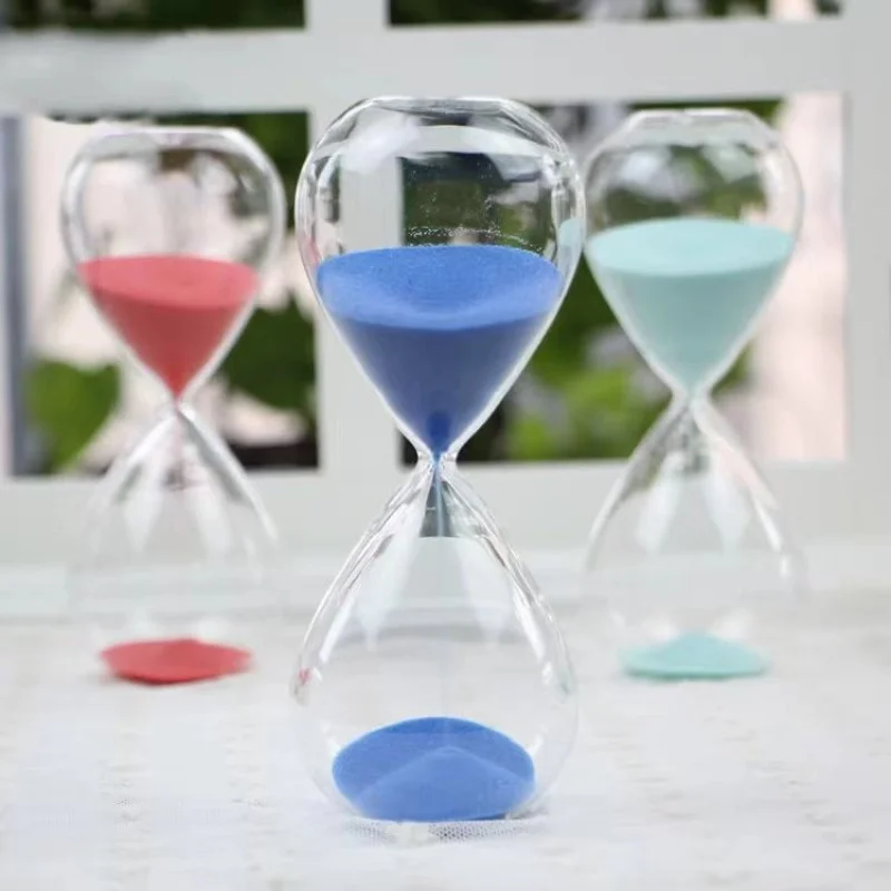 60 Minutes Nordic Handmade Glass Hourglass Children's Do Homework Sandglass Timer Creative Sand Clock Home Desktop Decorations