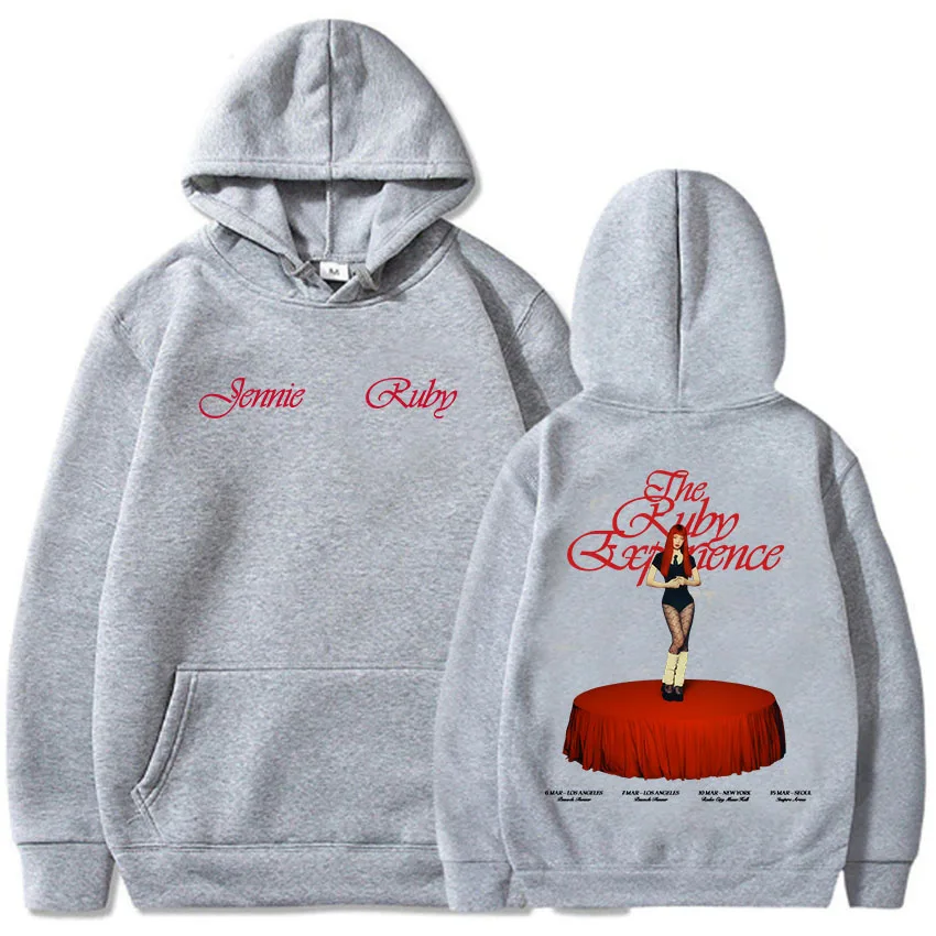 アイドル JENNIE Ruby Album Hoodie XL Jennie Ruby The 1st Studio Album Hoodies ExtraL 2025 New