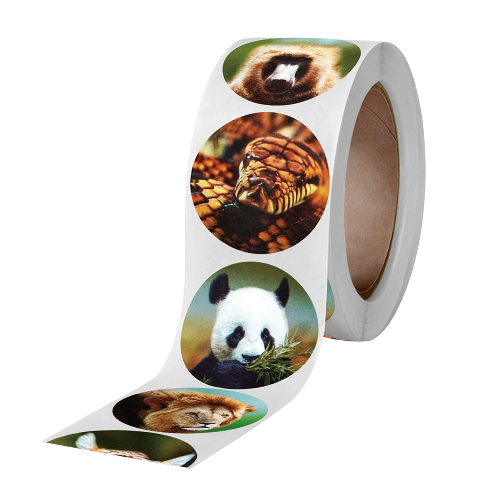 

500 листов/рулон, самоклеящиеся наклейки в виде животных