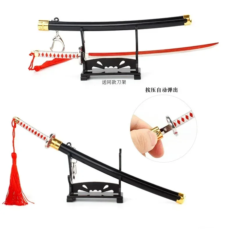 Demon Slayer Sword Keychain Nichirin Blade Kamado Tanjirou 22cm Samurai Sword  Royal Japanese Katana Anime Weapons Keychain Toys 4