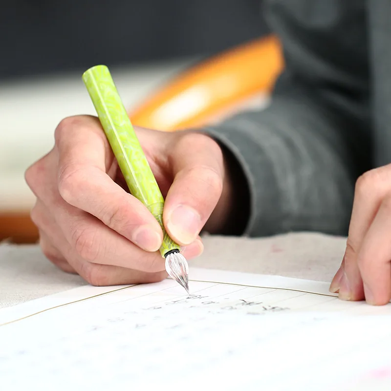 MAJOHN Final Maker N6 Pen Dipped in Water Pen Dipped in Ink Absorbing Ink Student Writing Practice Glass Pointed Iridium GoldPen 3