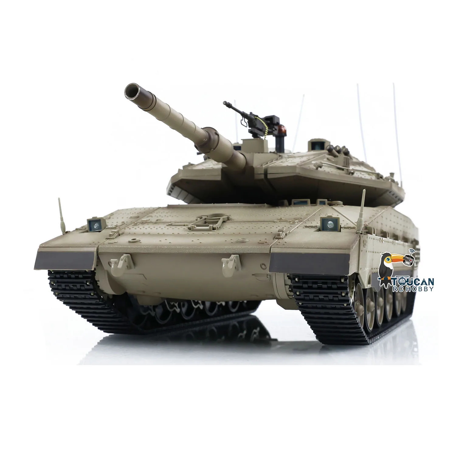 Heng Long 1/16 RC Battle Tank IDF Merkava MK IV 3958 Turret 360° Rotating Model Toucan Barrel Recoil BB Shooting Smoke Unit Toys 2
