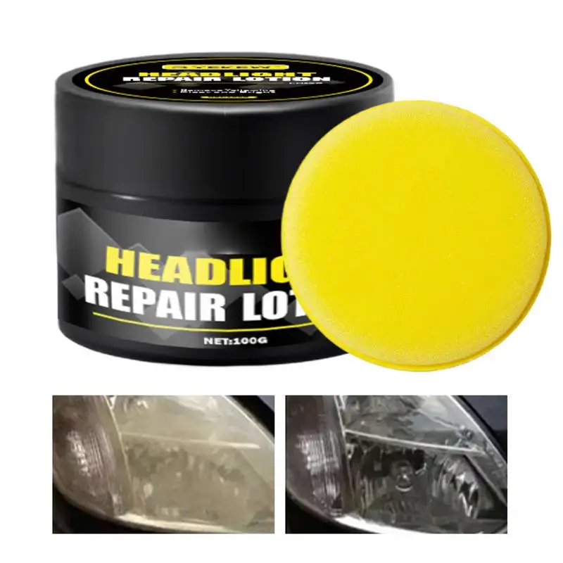 Car Headlight Repair Polish Car Headlight Repair Cleaner Polish Automobile Headlight Lens Polish Repair for Scratch Restoring