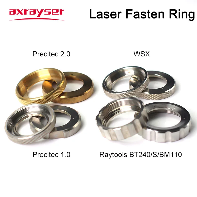 

Fasten Ring Ceramic Locking Holder Laser Head Patrs 304 Stainless Steel for Precitec 2.0 Raytools BT240/S BM109 BM111 WSX Fiber