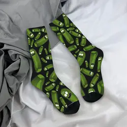 Novelty Funny Cucumber Print Winter Socks - Trendy Soft Outdoor Sports Non - Skid Stockings - One Size (3)