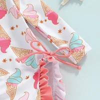 Cute Sweet Style Baby Girls Rash Guard Swimsuit Beach Wear Long Sleeve Floral Print Bathing Suit For Infant Swimwear with Hats 6