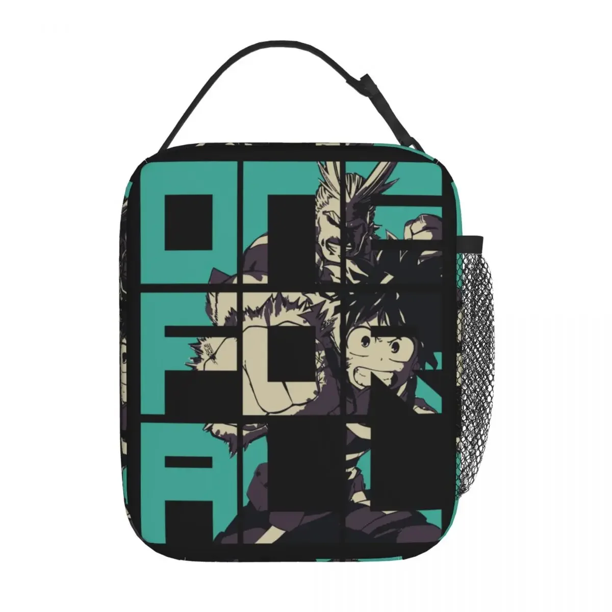My Hero Academia All Might Deku 남성용 보온 도시락 가방, 휴대용 점심 용기, 사계절 보온 쿨러, 도시락 상자