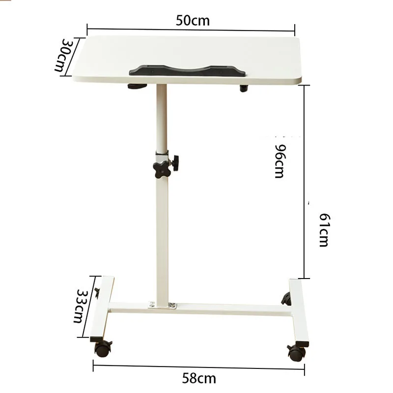 Office Laptop Computer Desk Coffee Wheels Adjustable Corner Side Bed Tray Table Study Writing Escritorio Home Furniture HY