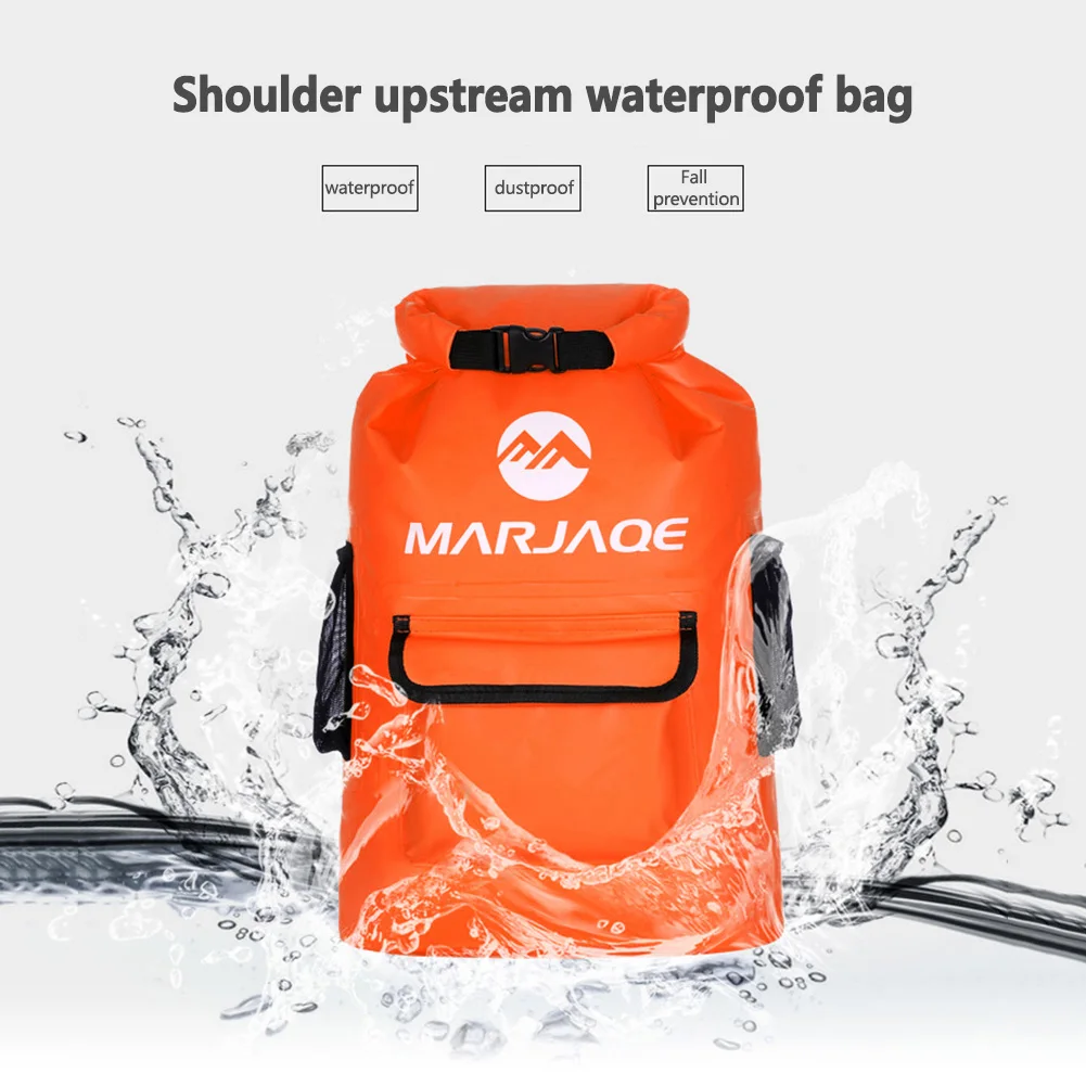 MARJAQE 22L Waterproof Outdoor Camping Backpack Trekking Travel Rucksacks Rafting Hiking Trekking Mountaineering Dry Bag Foldabl