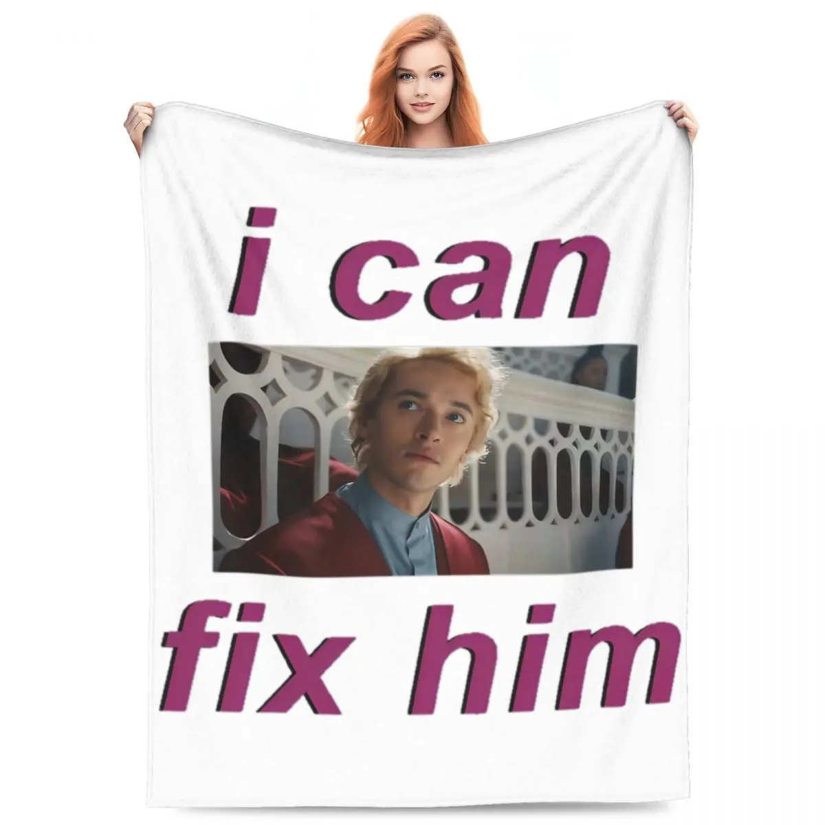 

Cozy I Can Fix Him Coriolanus Snow Tom Blyth Blanket Merch Bedding Decorative Throws And Blankets Lightweight Flannel for Couch