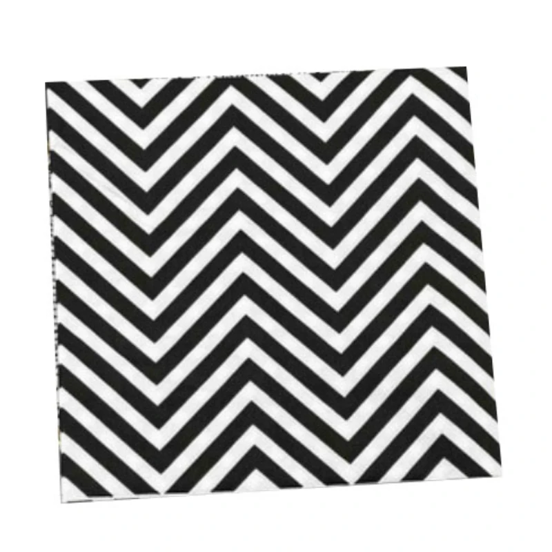 Paper Napkins 10/20pcs/Pac Colourful Printed Napkins Black and White Striped Premium Party Paper 2-Ply Restaurant Hotel Takeaway Flower Paper