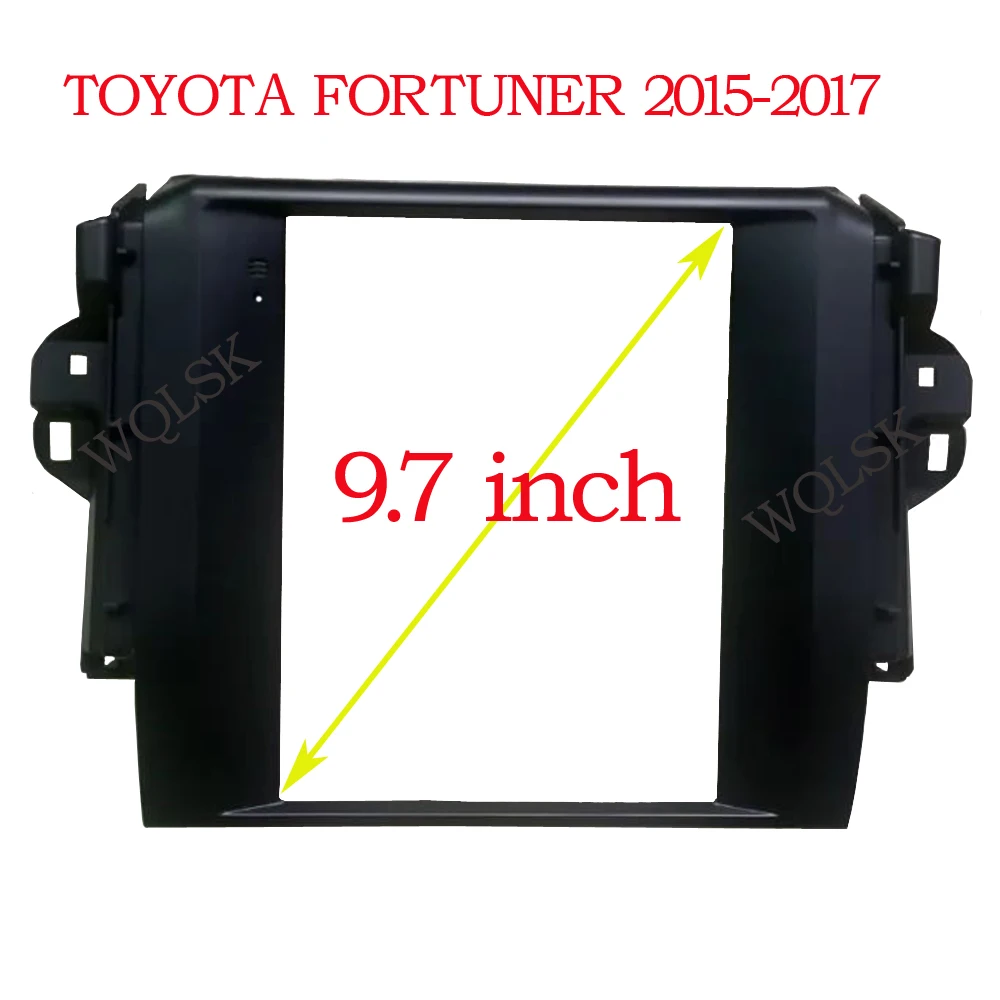 

9,7 дюймовая Автомобильная радиоустановка Fascia Для Toyota Fortuner 2015-2017 2 DIN Android GPS проигрыватель Корпус рамка головного устройства