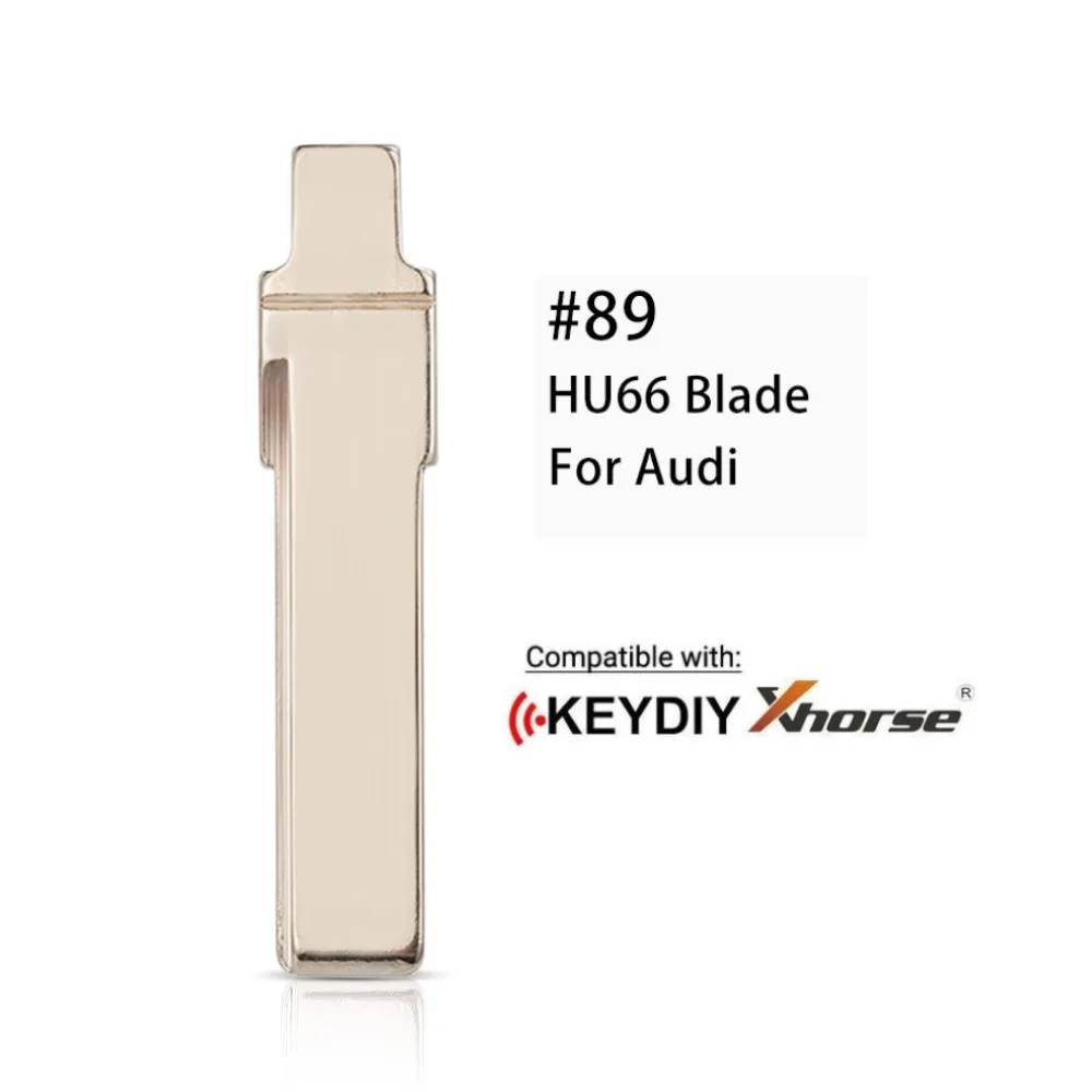 5pcs Original #89 HU66 KD JMD VVDI KEYDIY Xhorse Remote Folding Flip Car Key Blade For Audi A6L Original No.89 Blade