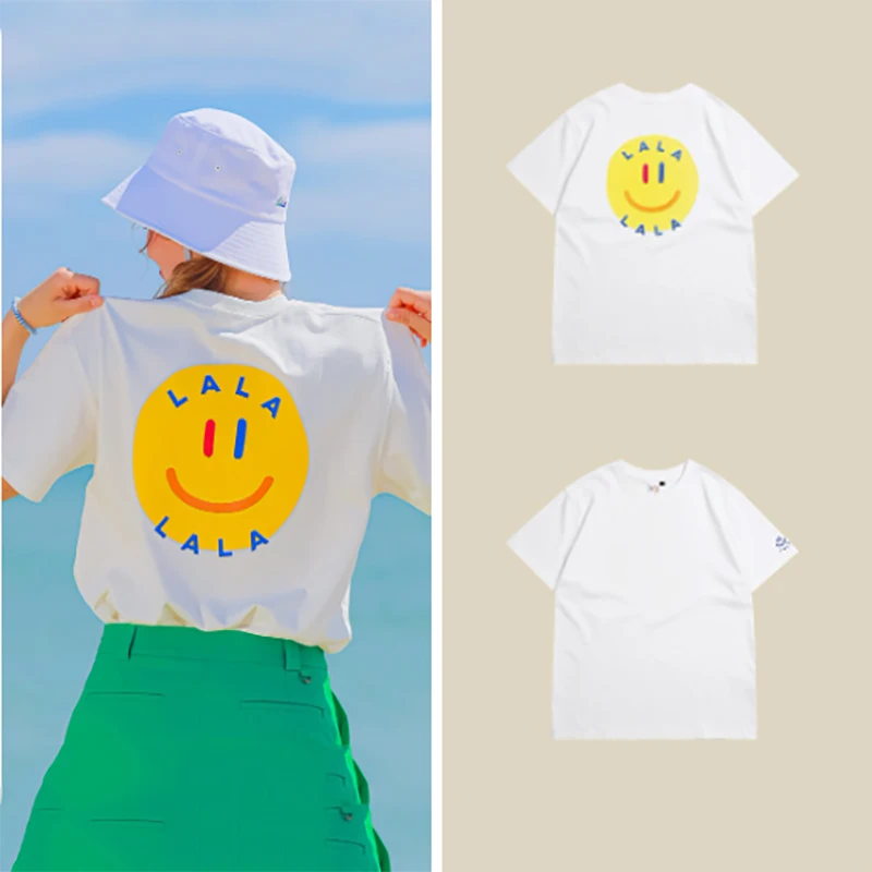 Women Golf Wear Summer T-shirt Short Sleeve Sweat-absorbent Golf Wear For Women And Men