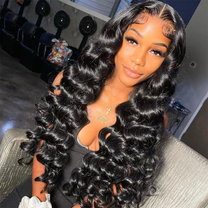 Loose Wave Lace Frontal Free/Middle/Three Part 13x4 Lace Frontal Human Hair 1piece Brazilian Remy Human Hair