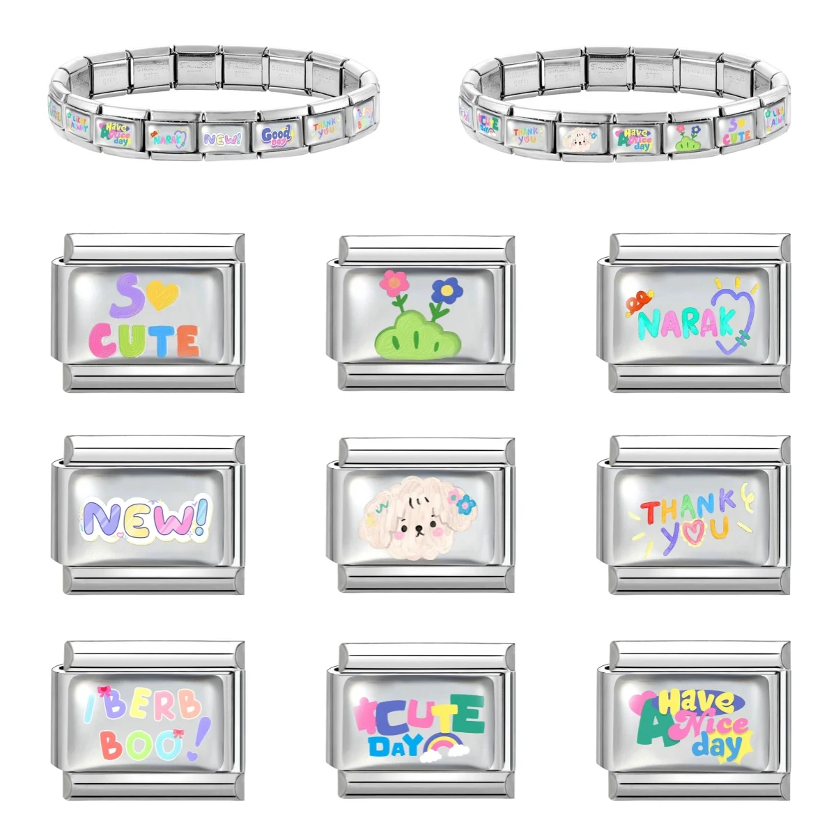 Women, 9mm, Stainless, Steel, Bracelet