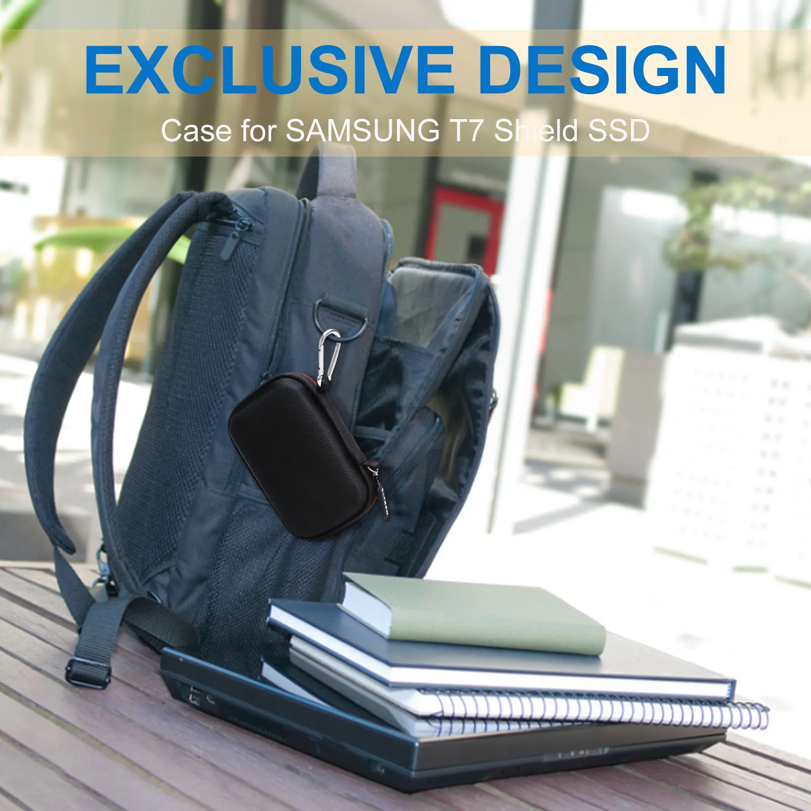 Ltgem-eva Case Difícil para Samsung t7 Também Também Ssd Portátil Unidade de Estado Sólido Externo Bolsa de Proteção para Viagens - Imagem 3