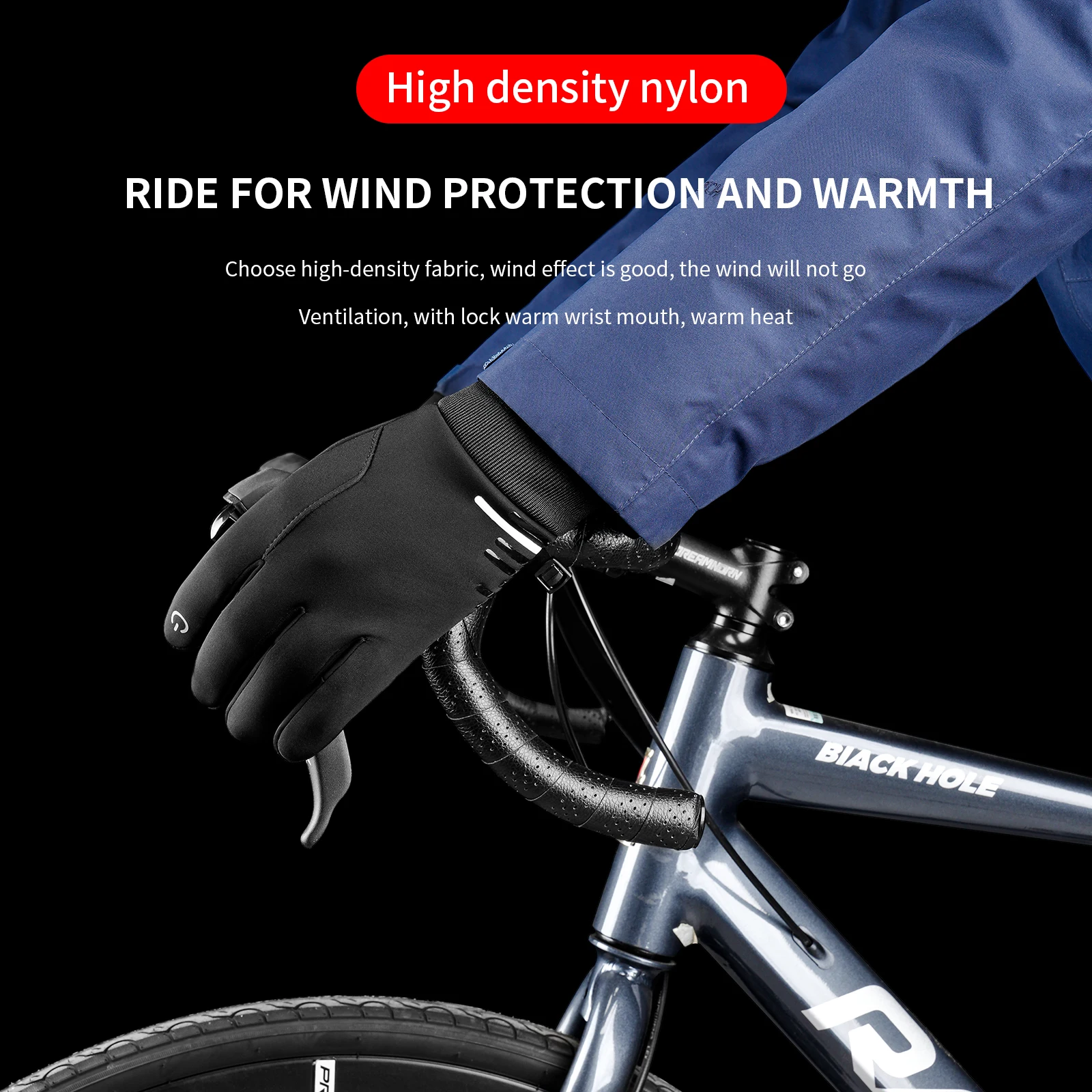 Outdoor Sport Cycling Gloves Winter Warm Men's Gloves Women Touchscreen Fishing Splash-proof Skiing Snowboard Nonslip Gloves