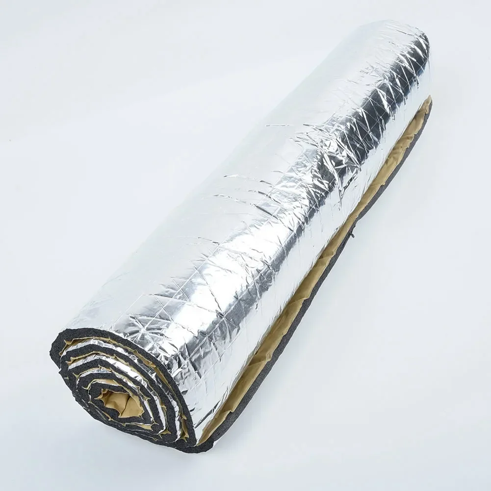 Car Soundproofing Deadening Mat Heat Sound Insulation Cotton Firewall 100x40cm Aluminum Foil And Rubber Foam Sound Heat Deadener