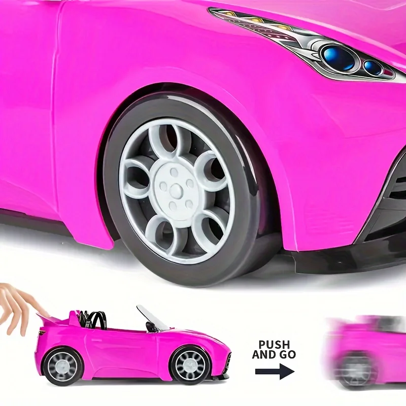 Car Model Kids Toys Car Outdoor Children Game Dollhouse Accessories for 30cm Barbie DIY Birthday Christmas Present Gift Toy 4