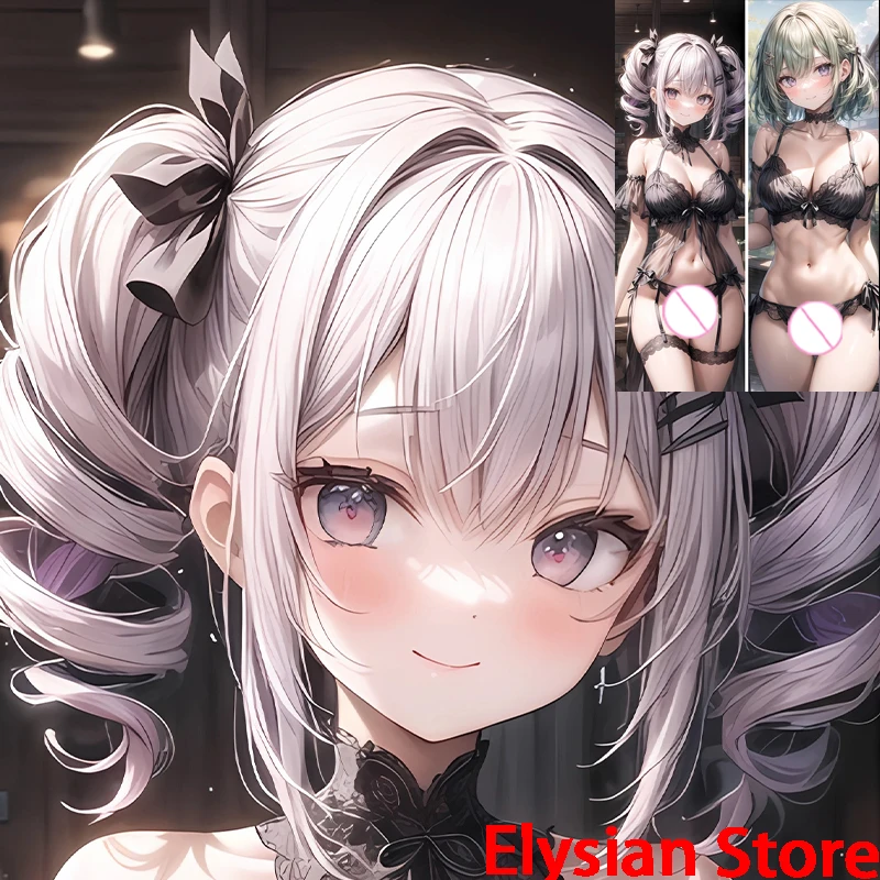 

Dakimakura anime Underwear Panties Bra Black stockings Double-sided Print Life-size body pillows cover Adult