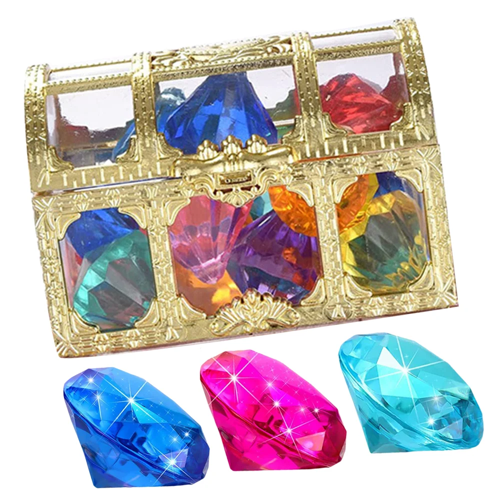 Pool Toys Fake Diamond Underwater Acrylic Diving Gems Model for Kids Ages 4-8 Jewlery