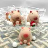 Random 1PC Pink White Capybara Squeezing Toys Squishy Toys Capybara Stress Relief Toys Pinch Stretch Decompress Stress Toys 1