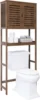Bamboo Over-The-Toilet Organizer Rack, Freestanding Toilet Space Saver with 3-Tier Adjustable Shelves (Walnut) 1