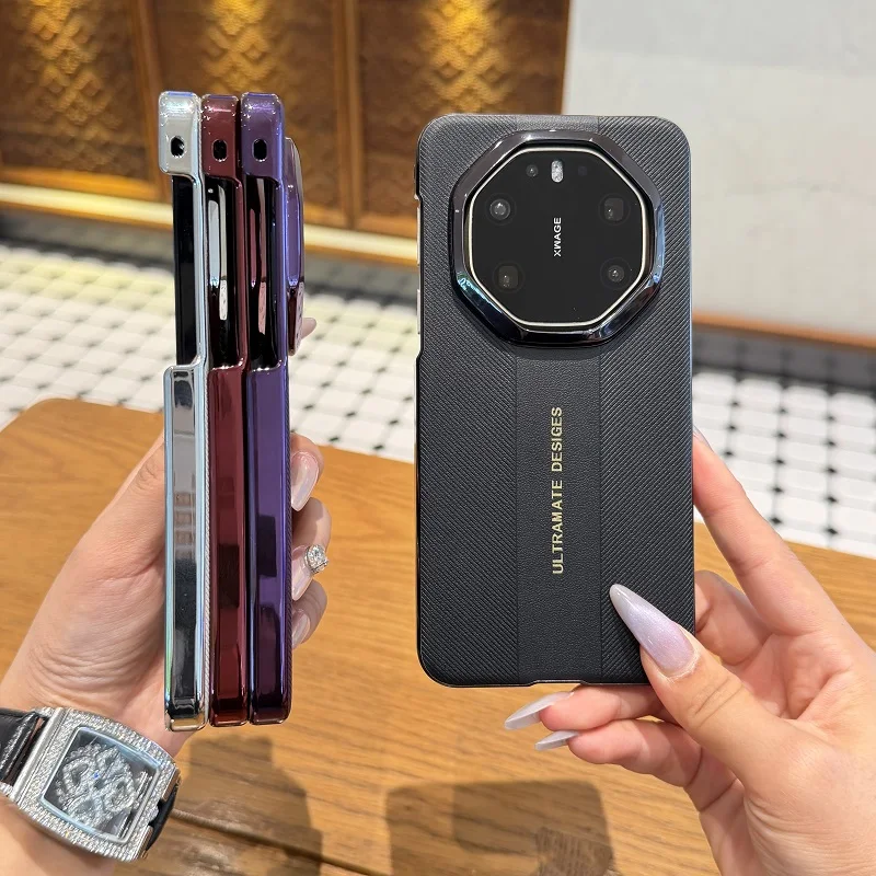 Shockproof Leather Back Phone Case - Ultimate Protection, Hard PC Cover