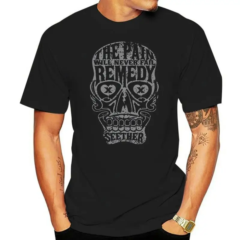 

Seether The Pain Will Never Fail Remedy Skull Band Men's T-Shirt T Shirt Mens Fashion Men 2018 Fashion Short Sleeve
