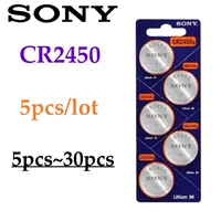 5-30pcs For Sony CR2450 Battery cr 2450 For Car Watch Toys Remote Control Computer Calculator Control 1