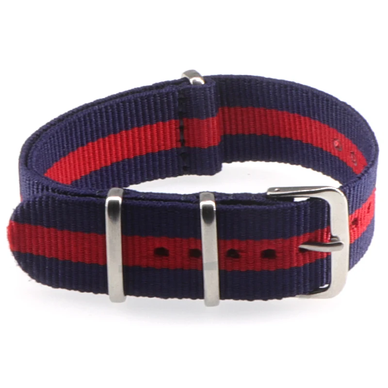 Nylon Army Sports Black Watch Strap with Belt Buckle