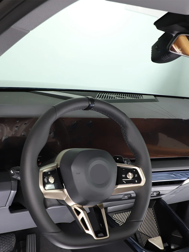2x ABS Red Plastic Car Steering Wheel Positioning Label Decorative Cover Suitable for BMW 5 Series G60 2024-2025 X3 G45 2025