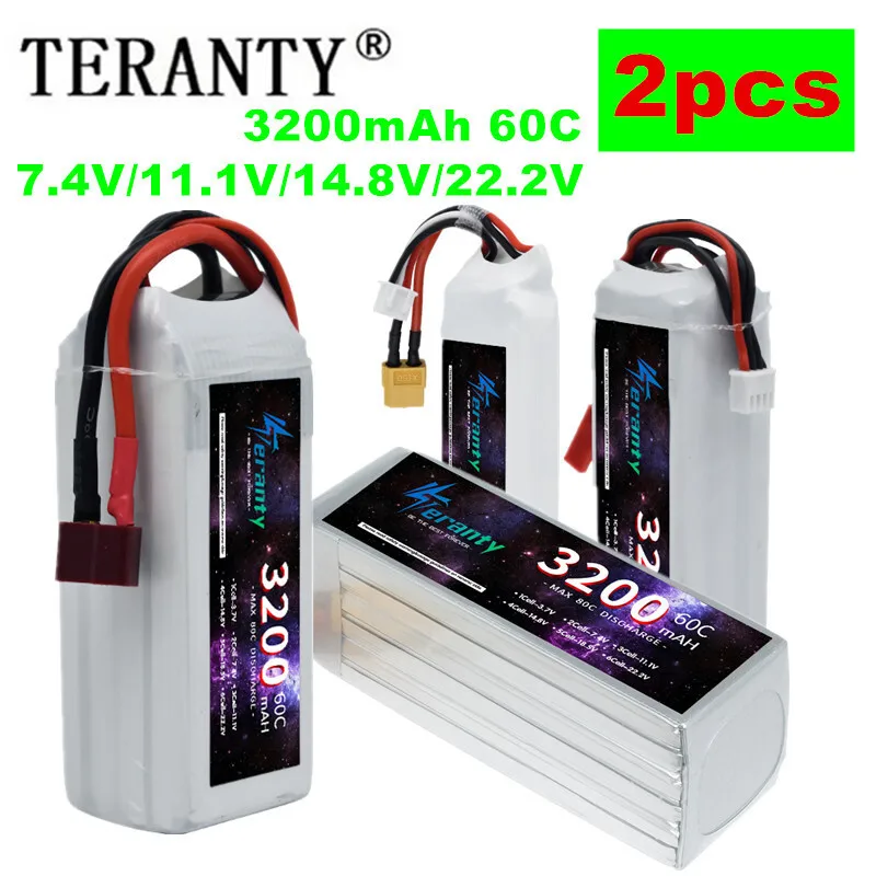 Batterie Lipo 7.4V 14.8V 22.2V 3200mAh pour Drone Jouet Enfant