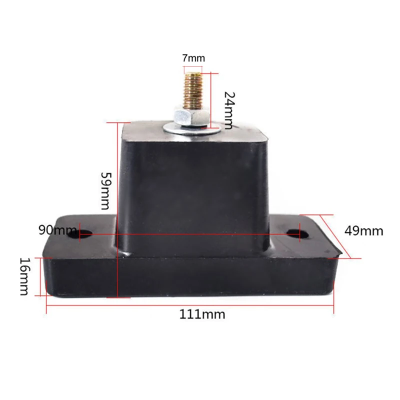 Almofada 4pack ar Condicionado Suporte de Montagem de Vibração de Borracha Amortecedor Anti-vibração Isolador Pads Bracket