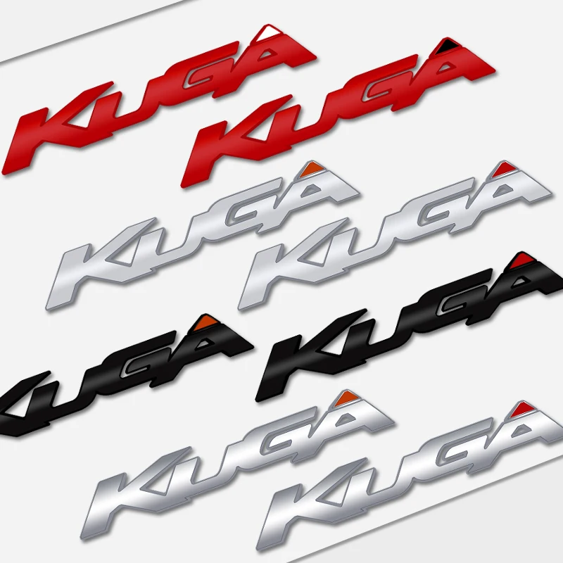 Auto Metal Emblem Car Styling 3D Badge Lettering Decalcomanie Trunk Sticker Per Ford Kuga 2008-2019 Accessori Nero Lucido