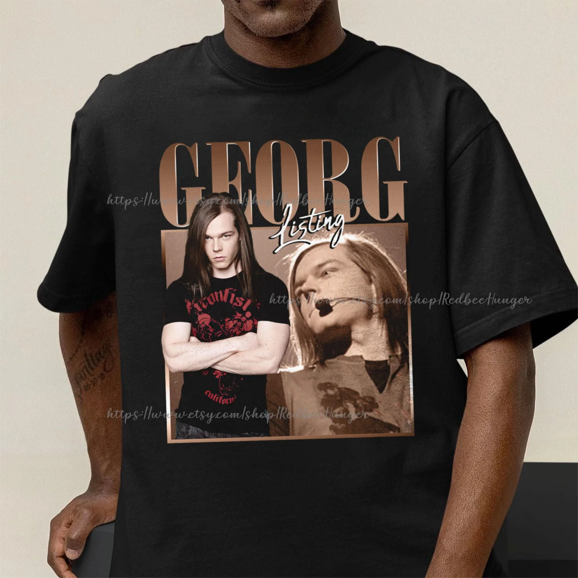 Georg Listing Maglietta Vintage Toyio Hotel Music Band Concert 2023 Merch Bootleg Anni '90 Sweat