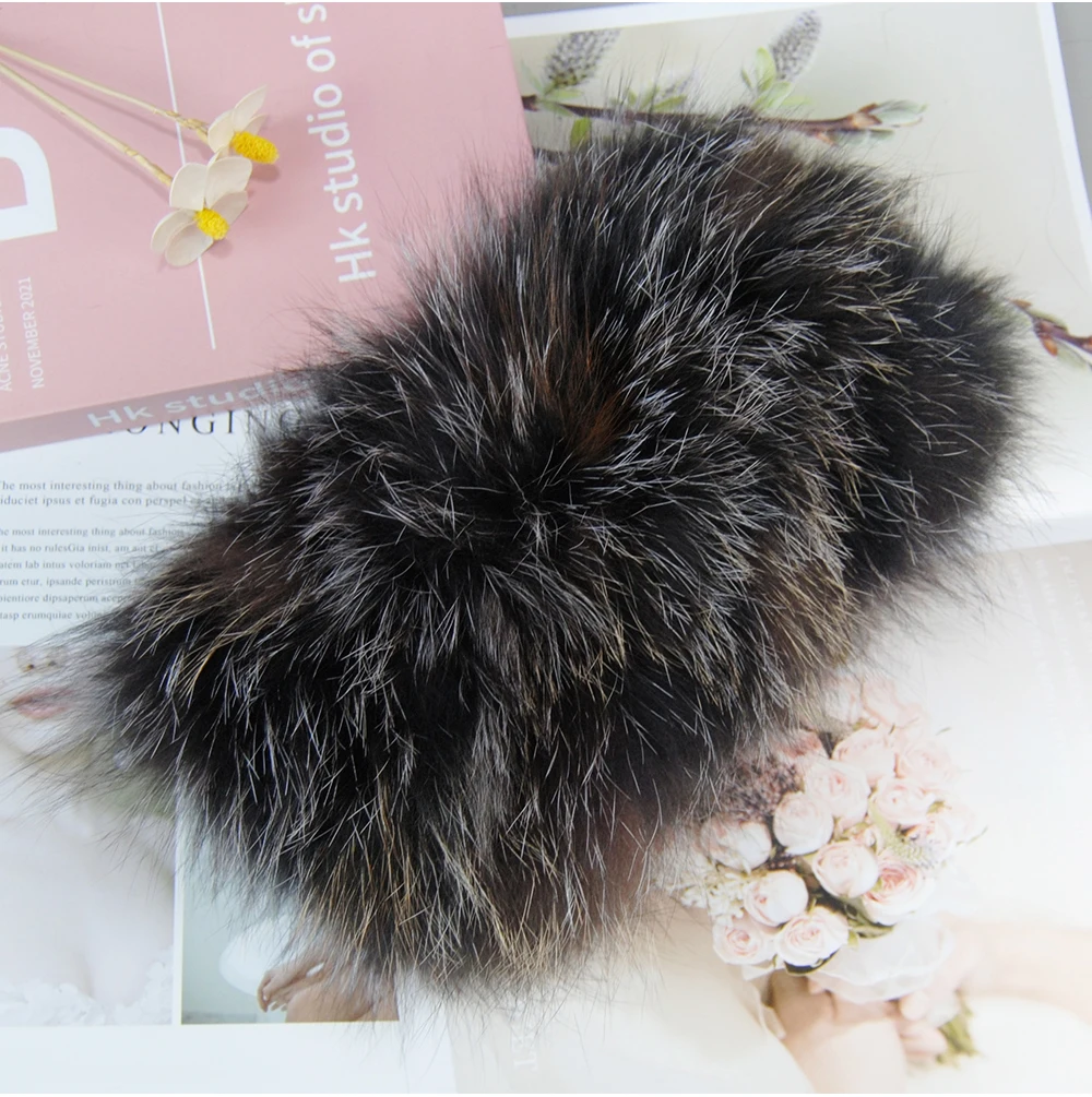 Women Winter Ring Fox Fur Scarves Luxury Neck Warmer Real Fox Fur Scarf Headbands Good Elastic Natural Mufflers, neck warmer scarf,women scarves,fur scarf accessory
